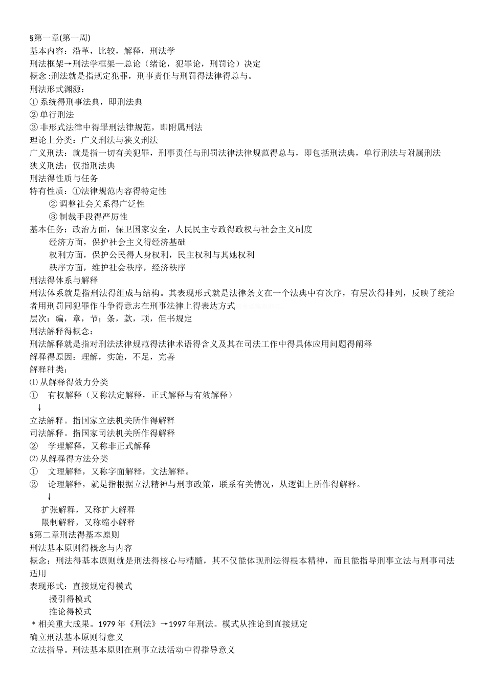 刑法学刘宪权笔记_第1页