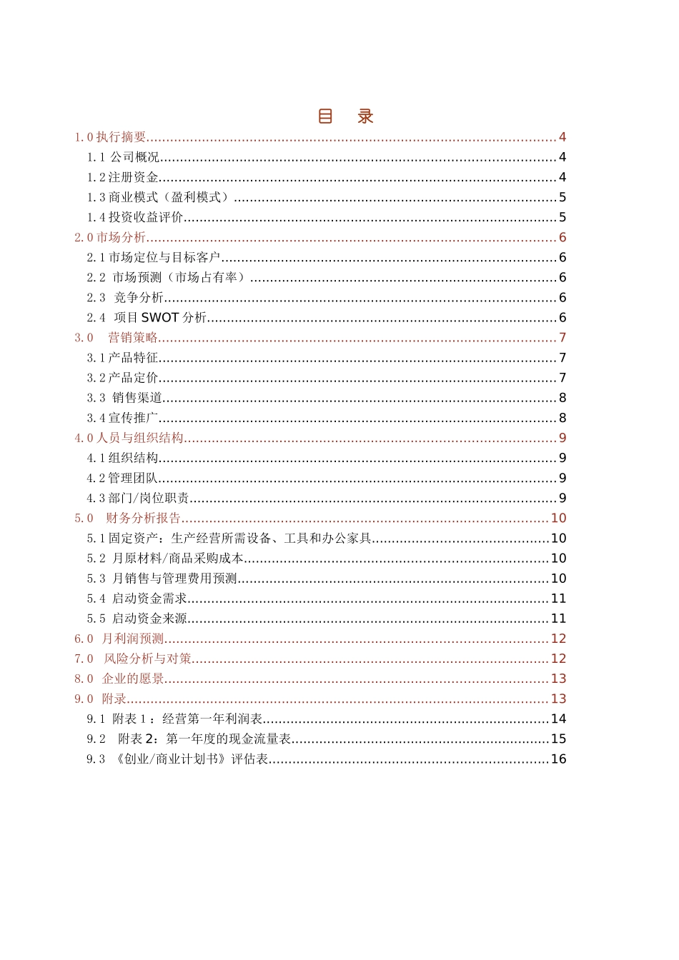创业计划书模板空_第3页