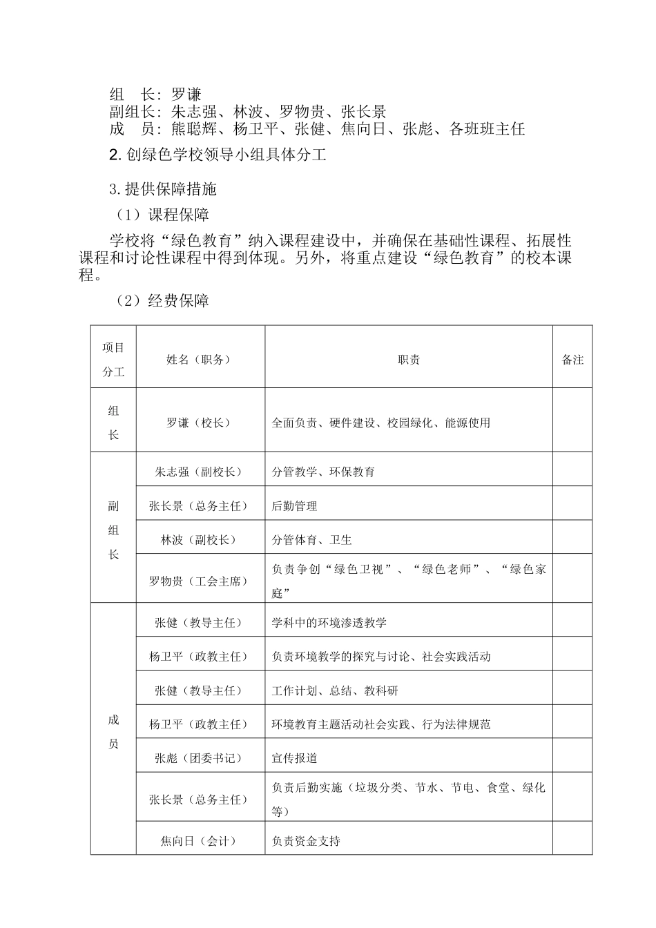 创建绿色学校三年规划_第2页