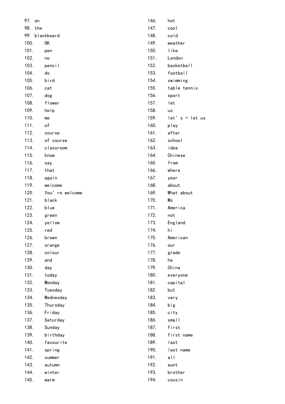 初中英语79年级单词英译汉_第2页