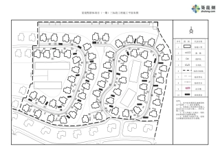 别墅群施工平面布置图