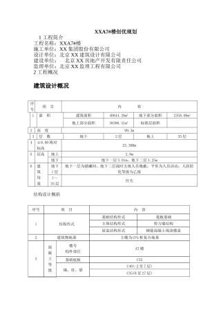 剪力墙结构住宅楼创优规划