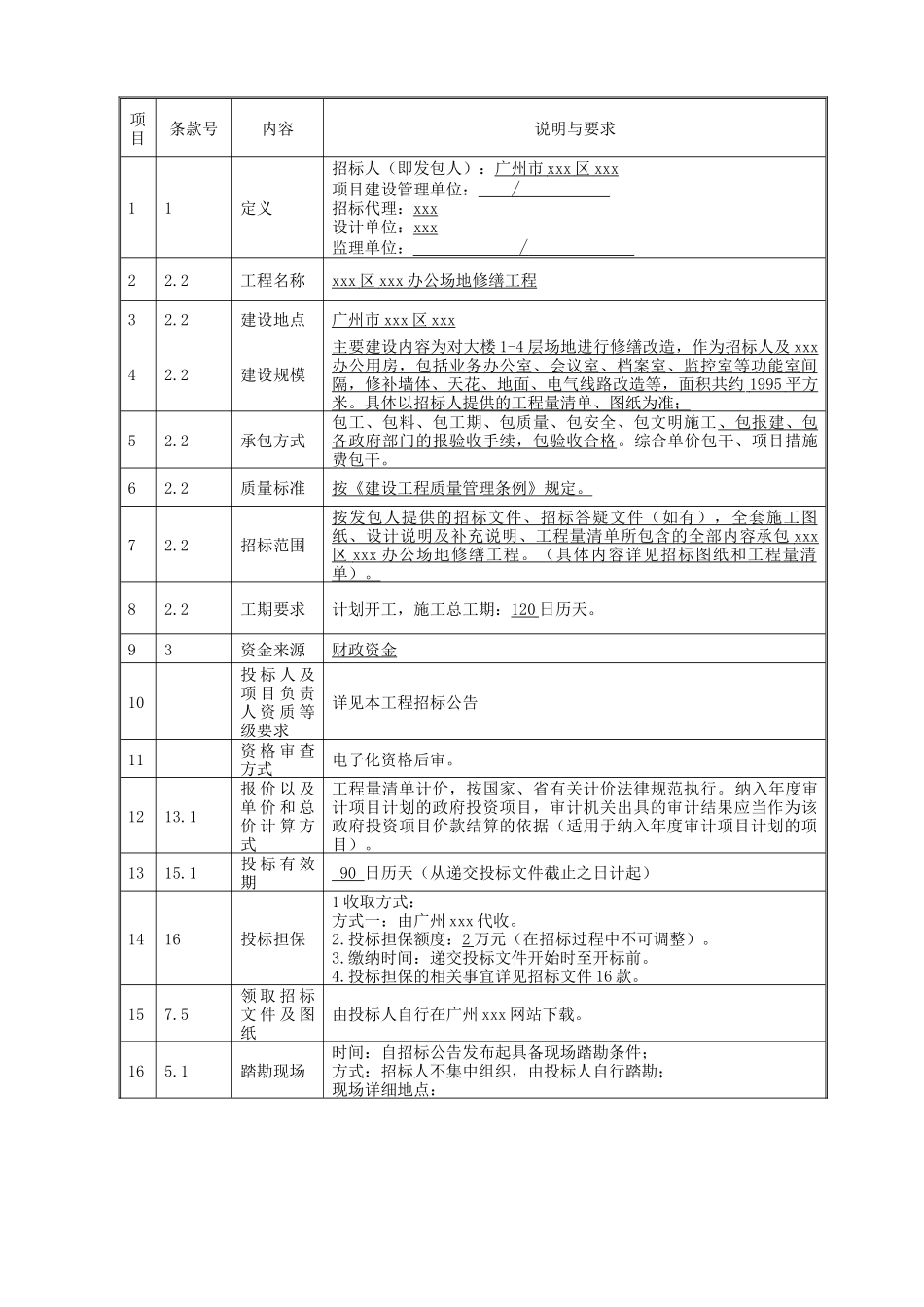 办公场地修缮工程招标文件_第3页