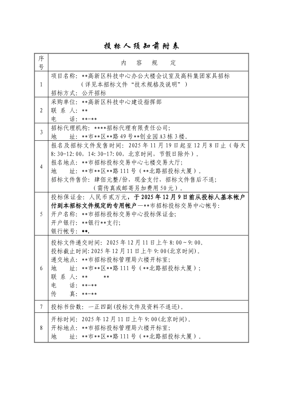 办公大楼会议室及集团家具招标文件_第3页