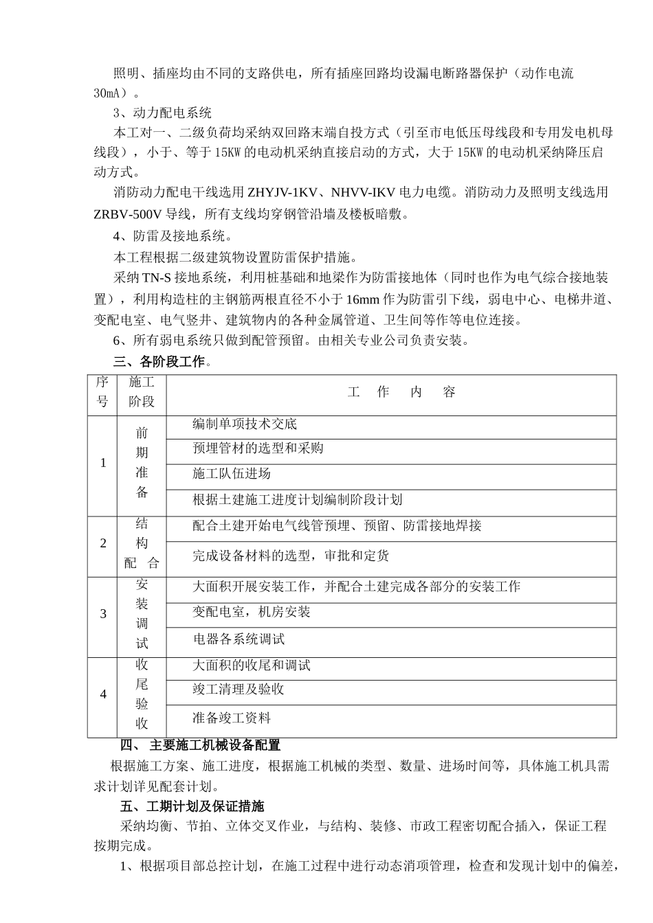 办公楼14号楼电气安装施工方案_第2页