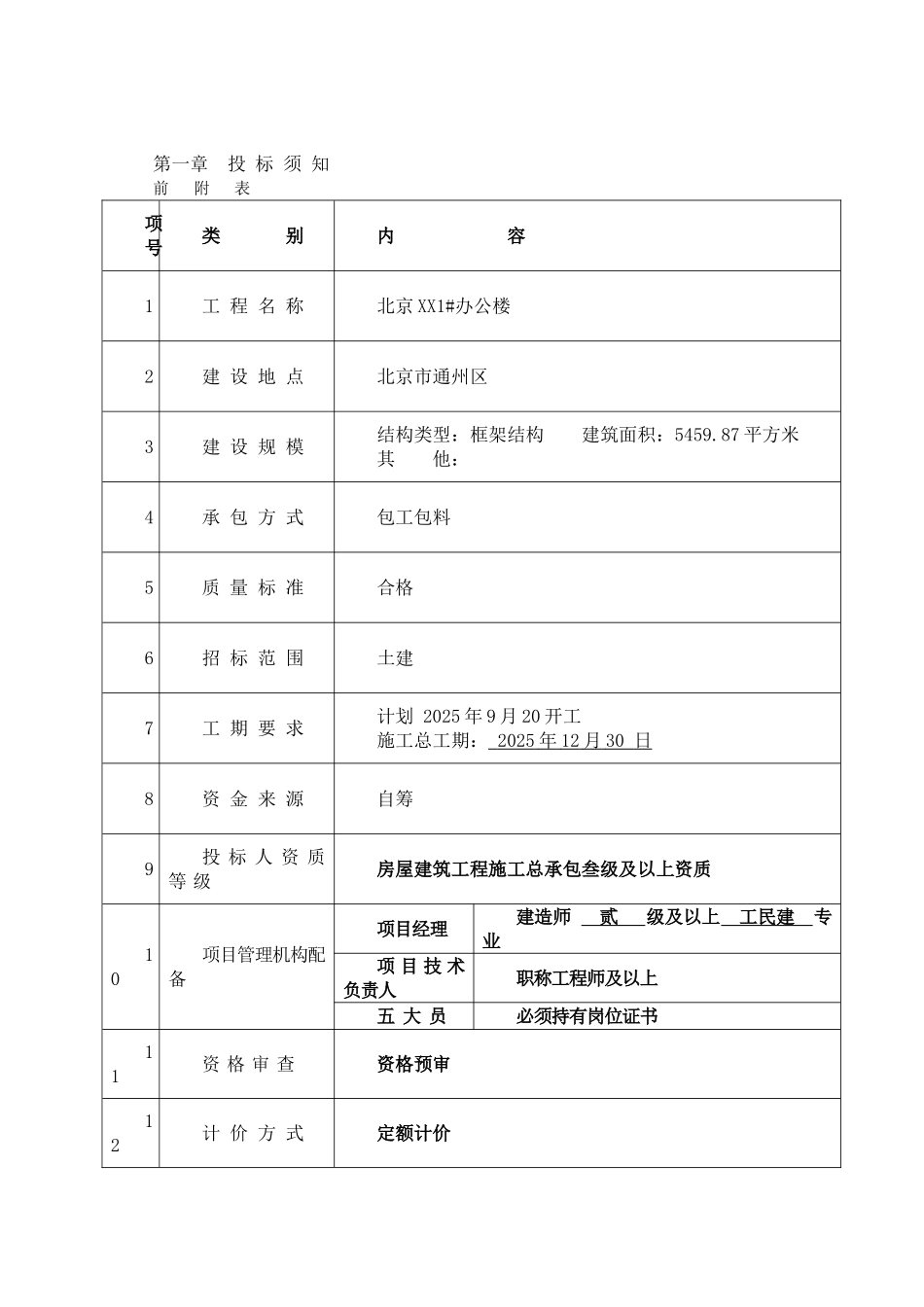 办公楼土建工程招标文件_第3页