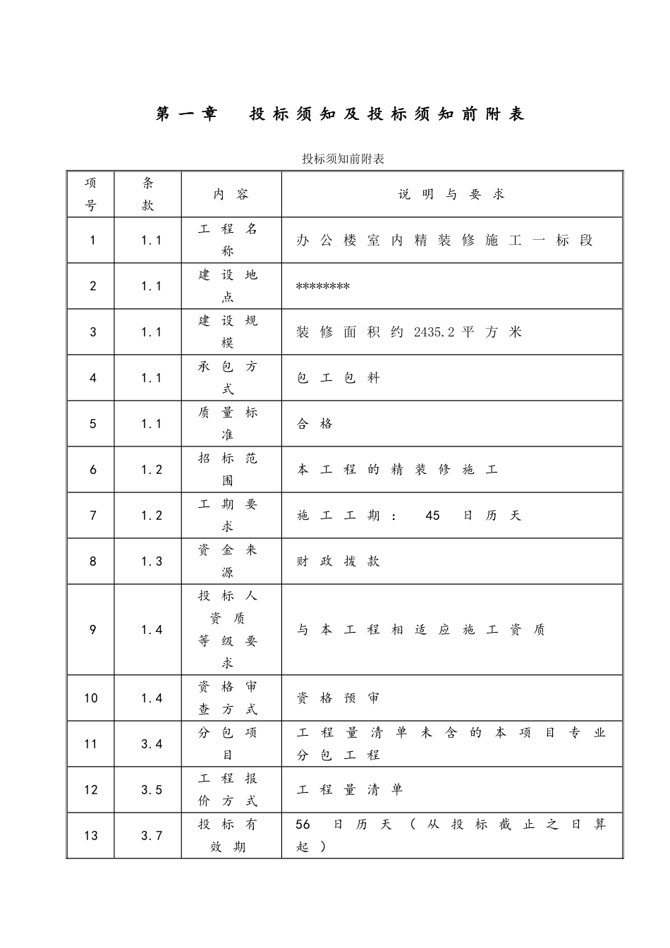 办公楼室内精装修工程施工招标文件_第3页