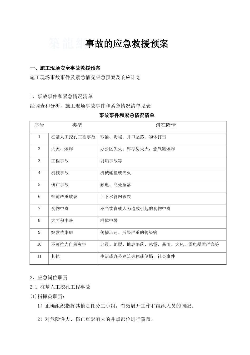 办公楼工程安全生产事故应急预案_第2页