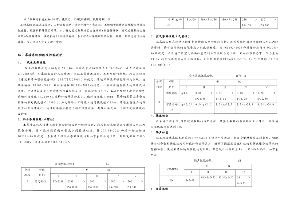 办公楼幕墙结构设计说明_第3页