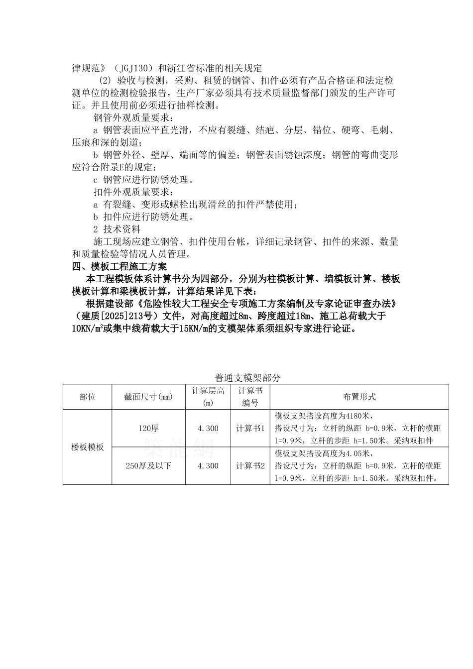办公楼模板专项施工方案_第3页