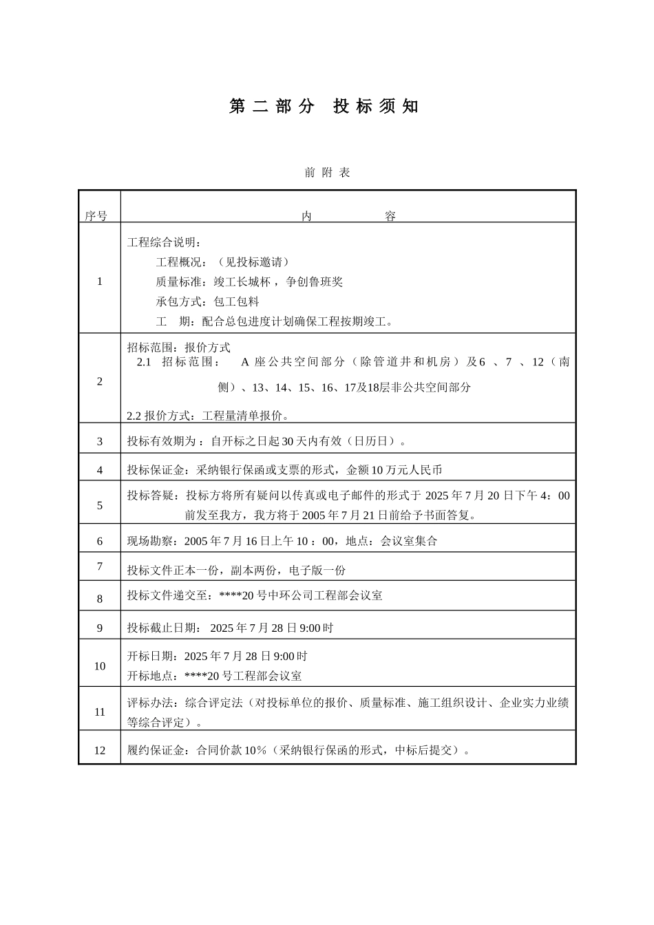 办公楼精装招标文件正式稿_第3页
