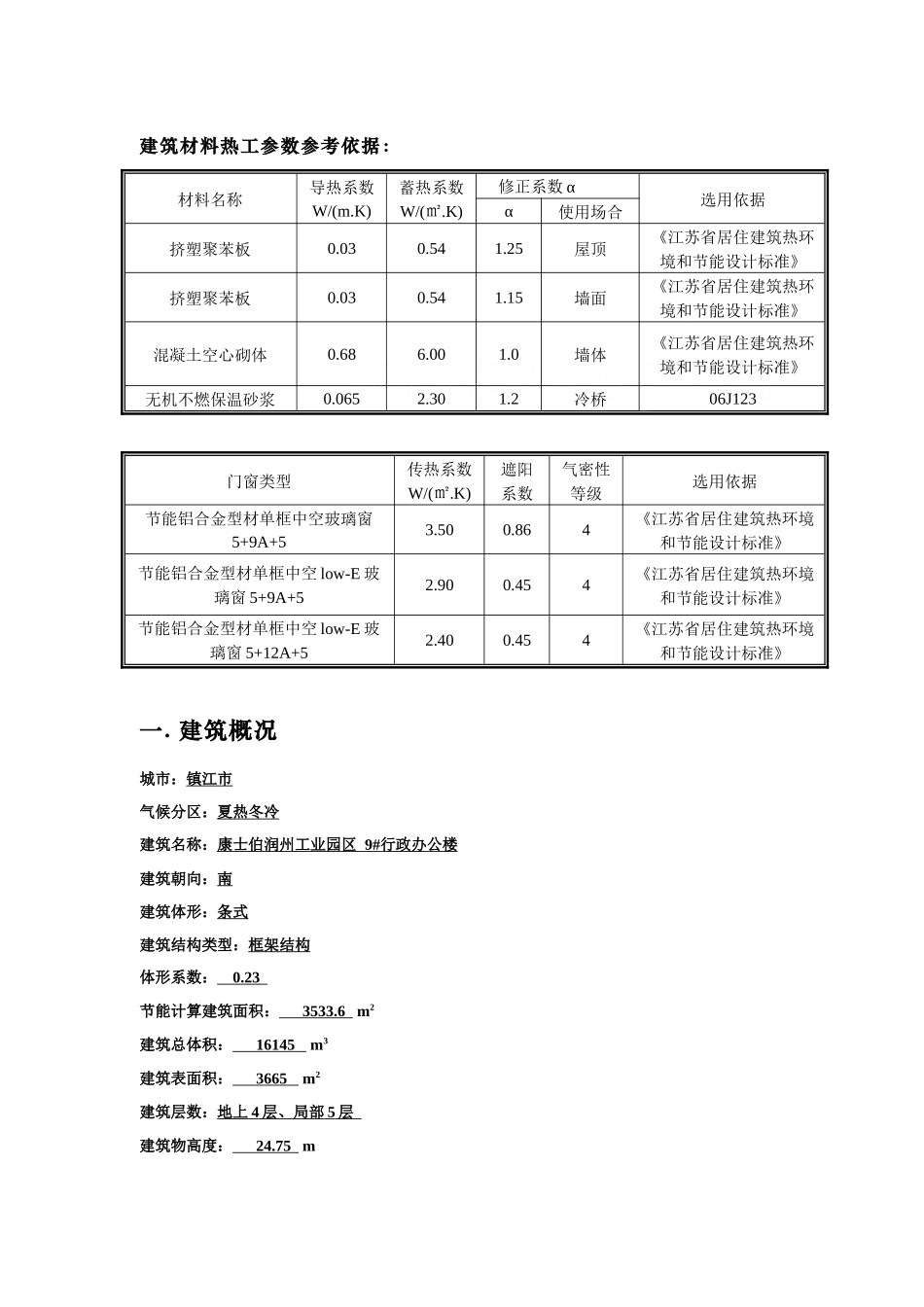办公楼规定性指标计算报告书_第3页