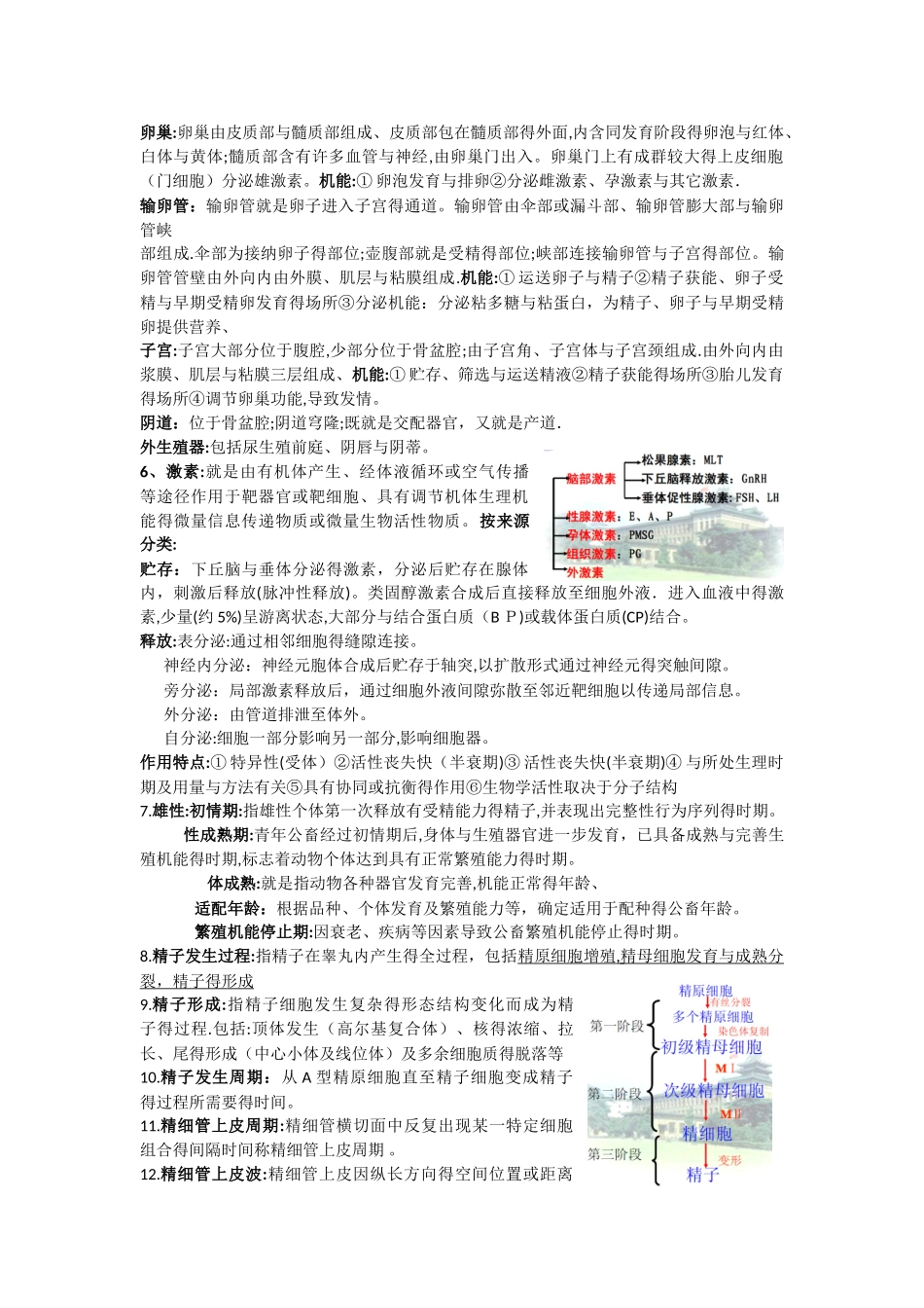 动物繁殖学知识点整理_第2页