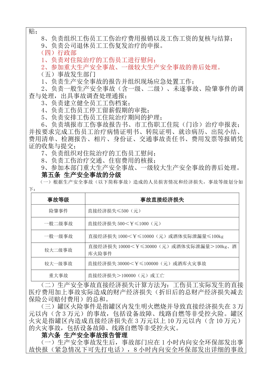 劲牌茅台镇酒业生产安全事故管理办法_第2页