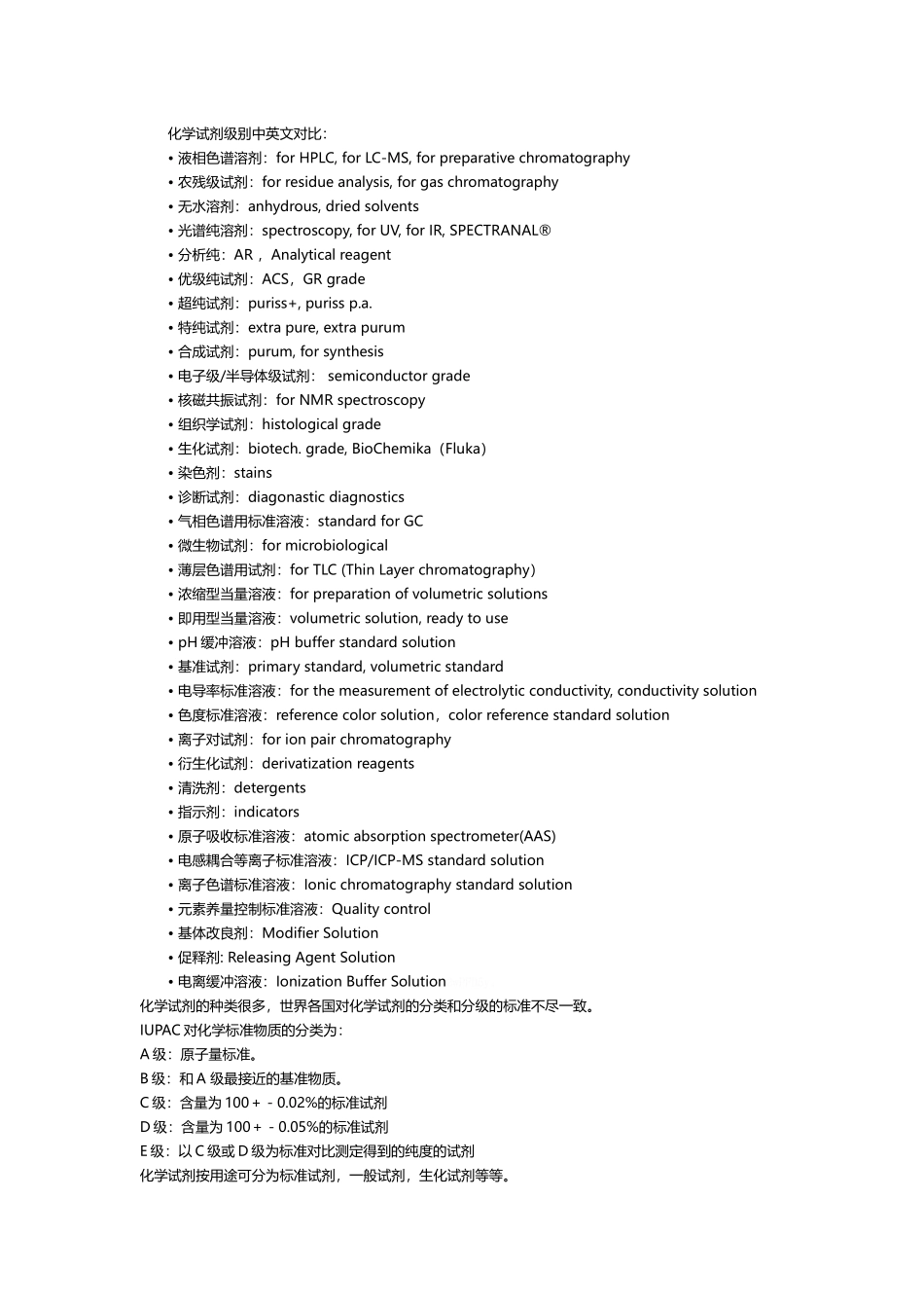 化学试剂等级中英对应_第3页