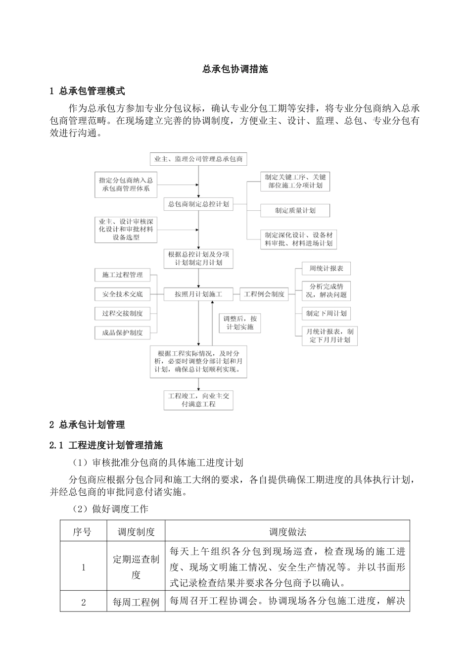 北京某医院医技楼总承包协调措施_第1页