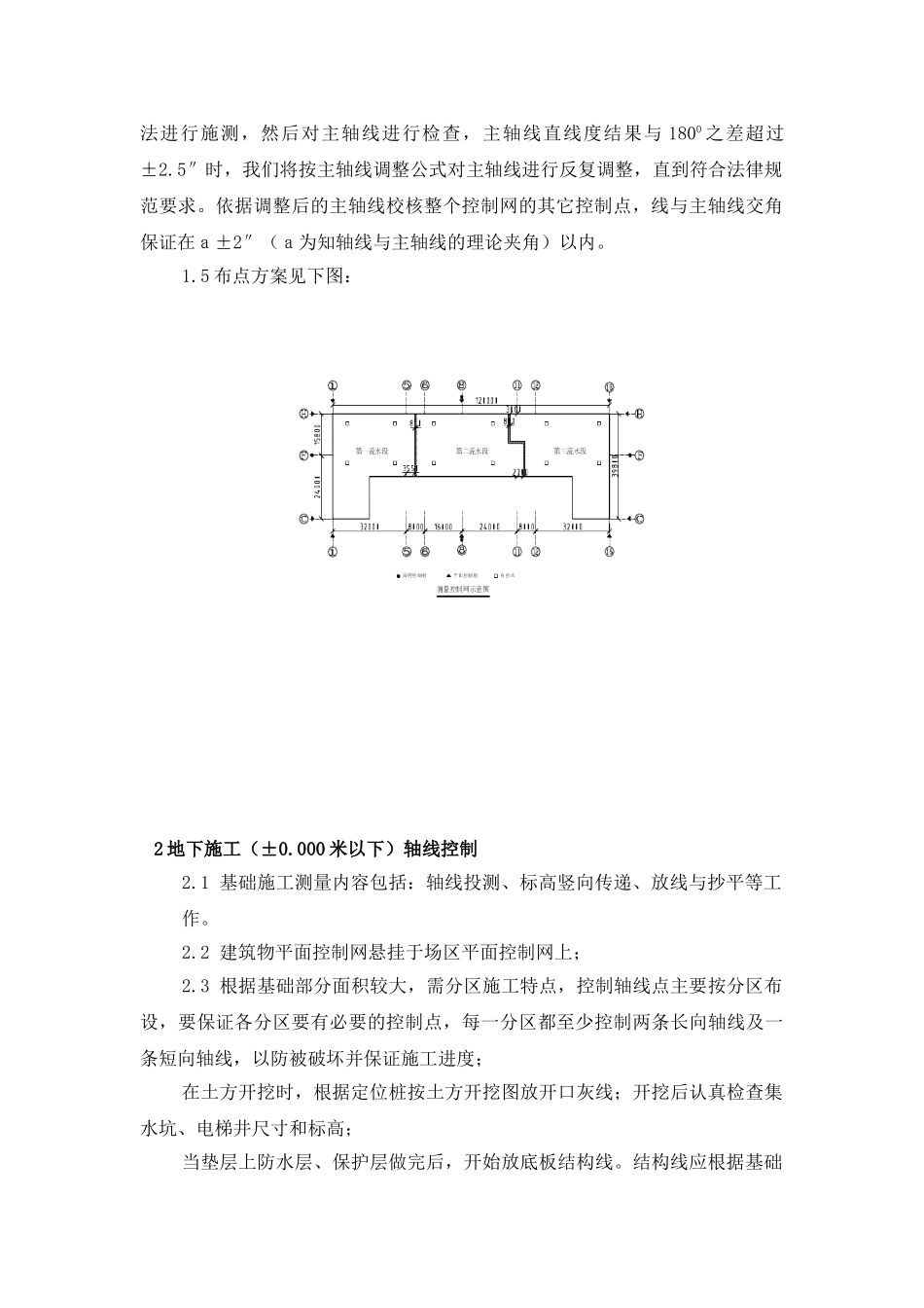 北京某医院医技楼测量施工方案_第2页