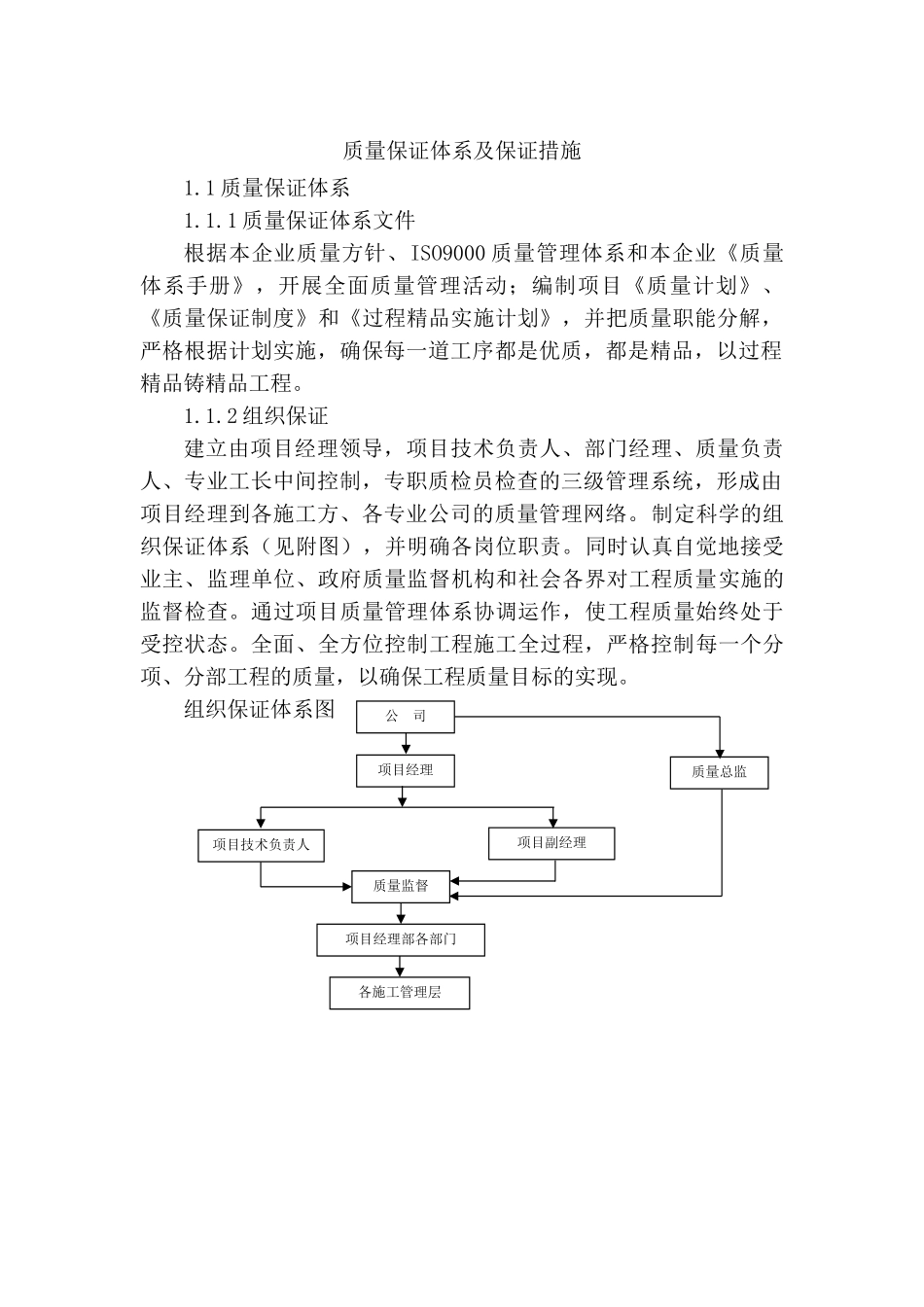 北京某医院综合楼工程质量保证措施_第1页