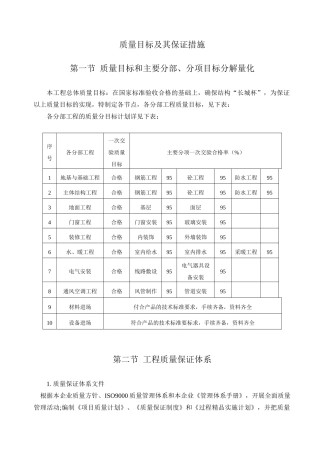 北京某大型地下车库工程质量管理方案