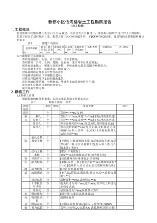 北京某小区怡海楼-勘察报告