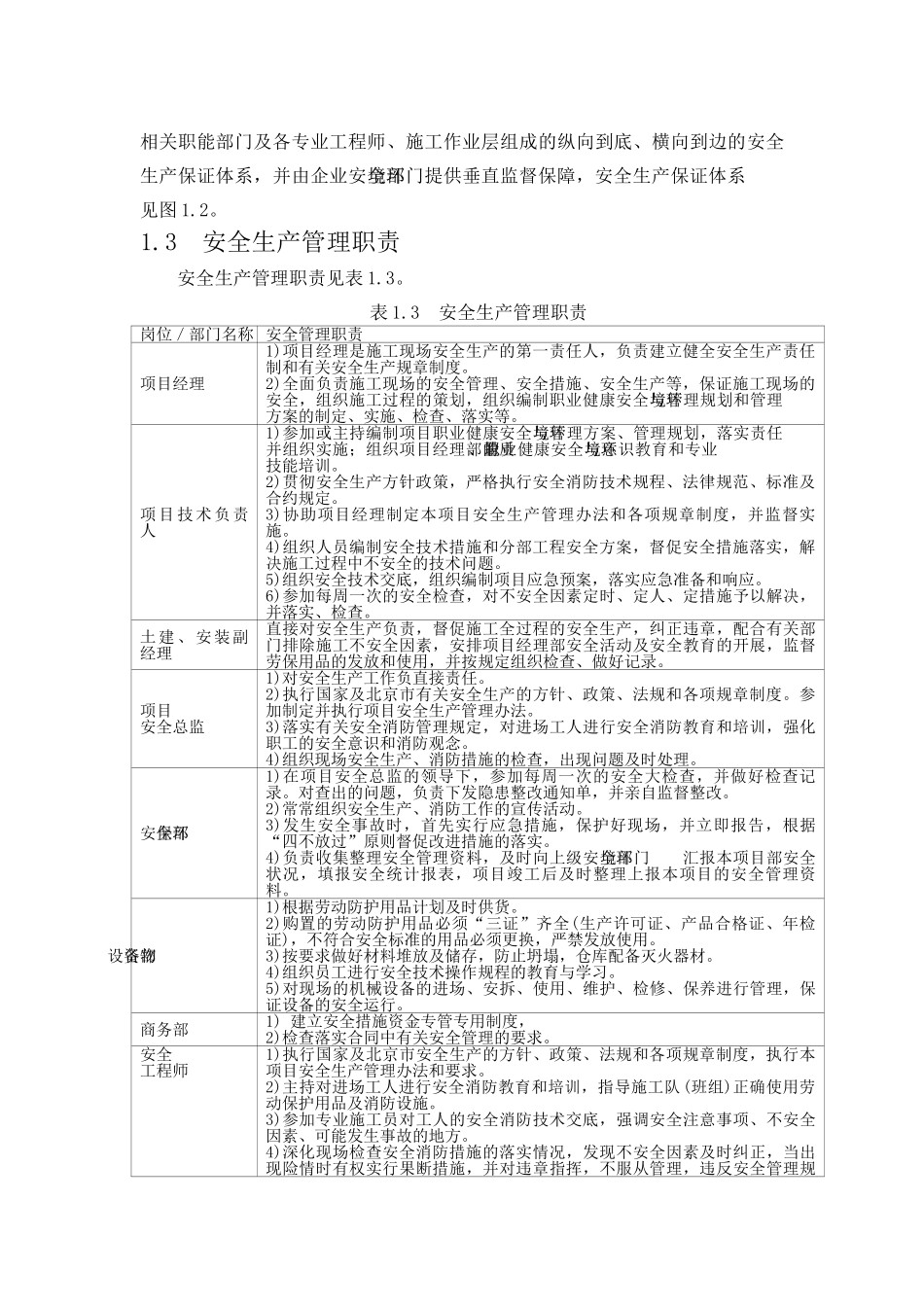 北京某钢结构厂房安全管理方案_第3页