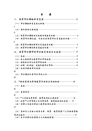 北京某集团预算审计部管理文件