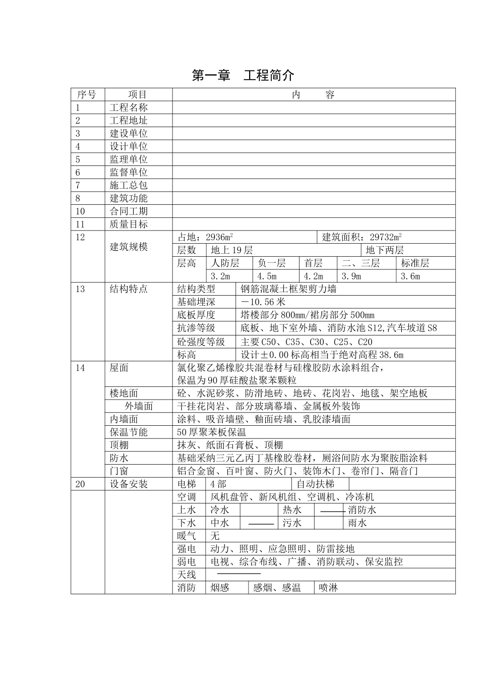 北京某高层综合楼创优方案_第1页