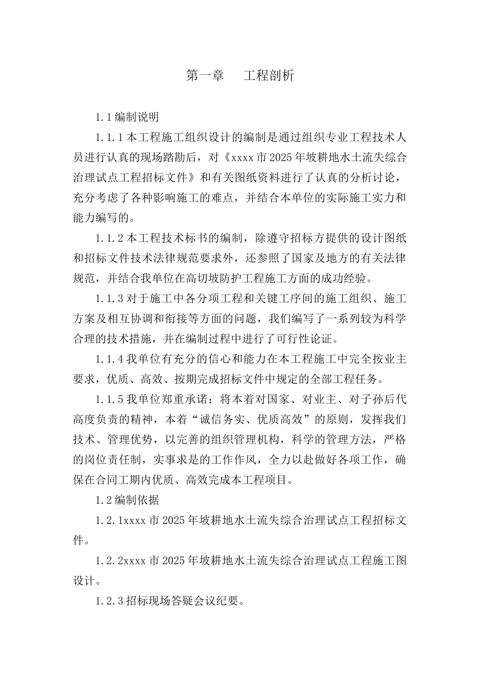 区2025年坡耕地水土流失综合治理试点工程投技术标_第2页