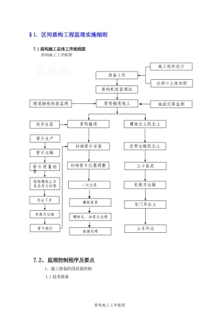 区间盾构工程监理质量控制措施