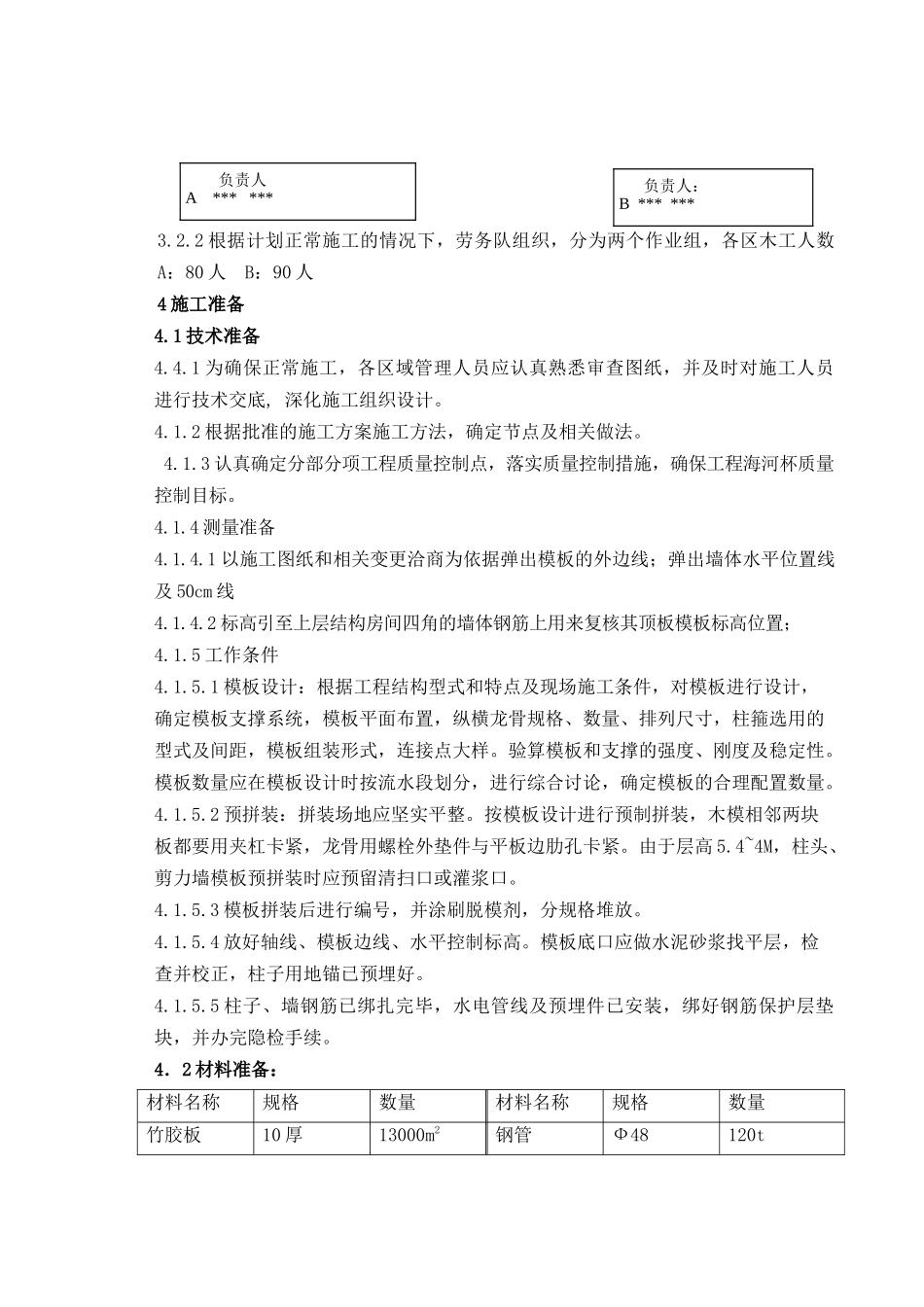 医院工程竹胶板模板施工方案_第3页