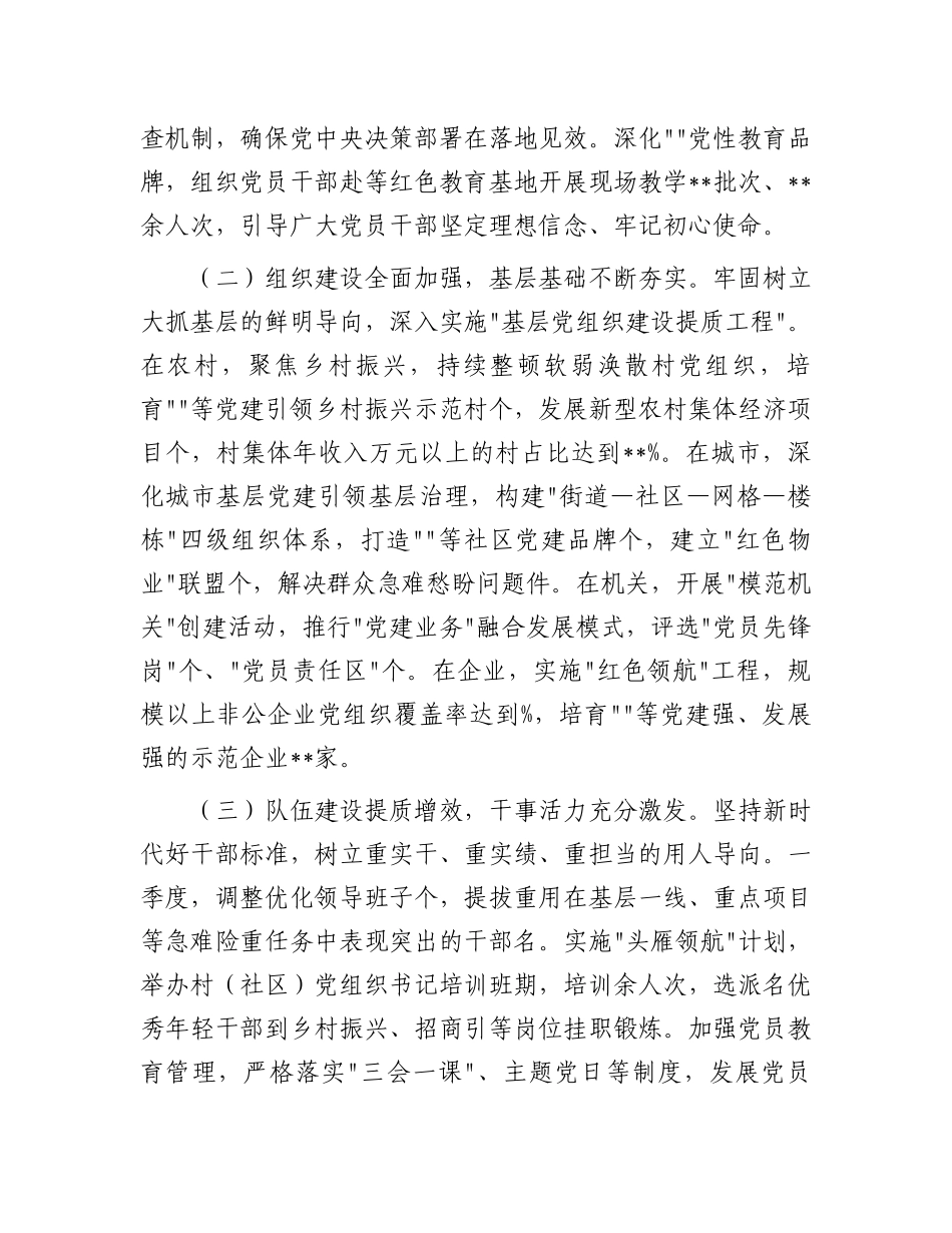 在2025年度第一季度区县（市）和市直行业系统党（工）委书记抓基层党建工作述职会议上的讲话 (1)_第2页