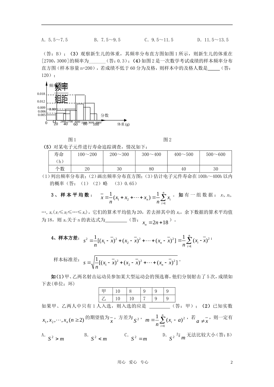 高中数学 12统计素材 新人教版_第2页