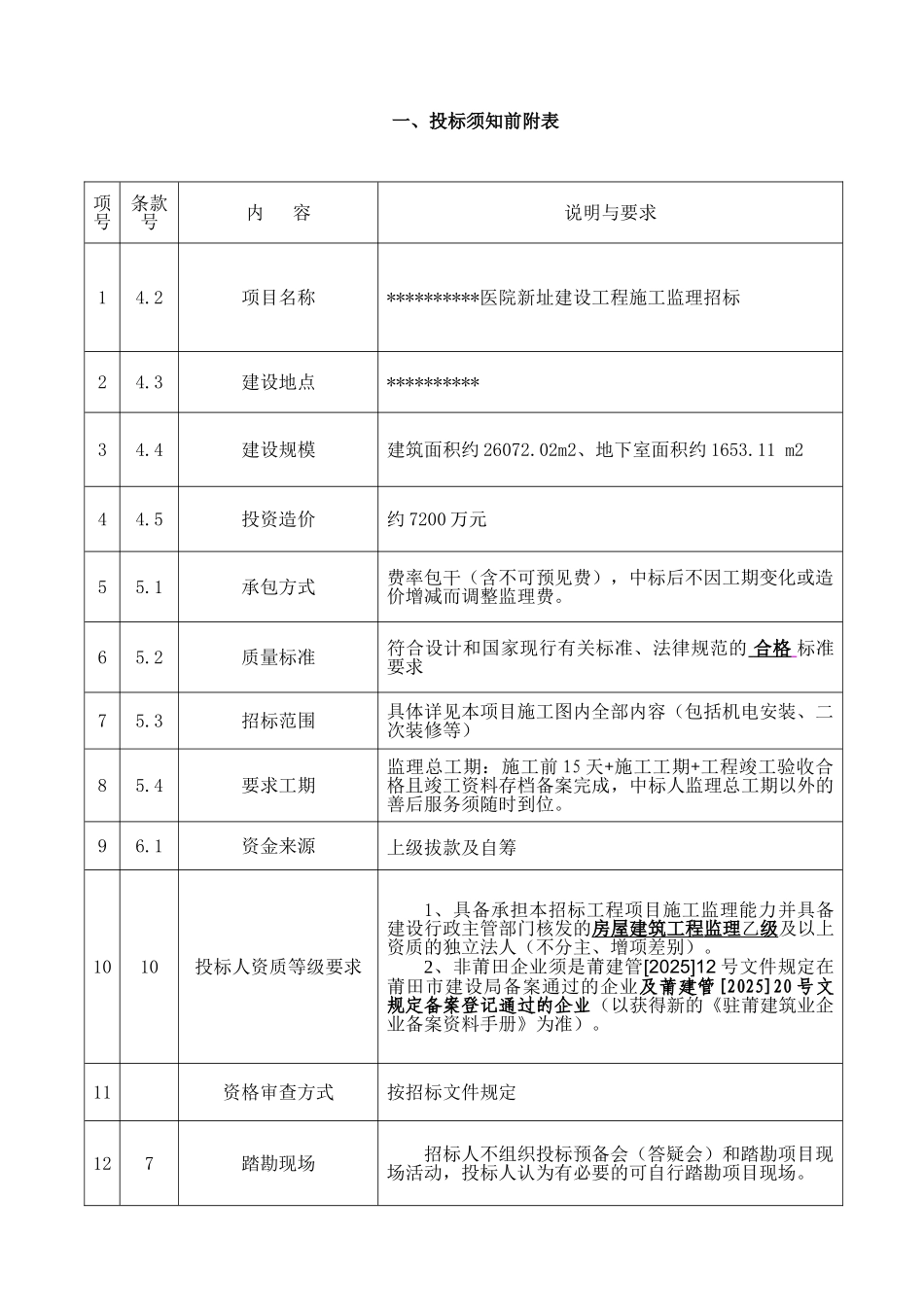 医院新址建设工程施工监理招标文件_第3页