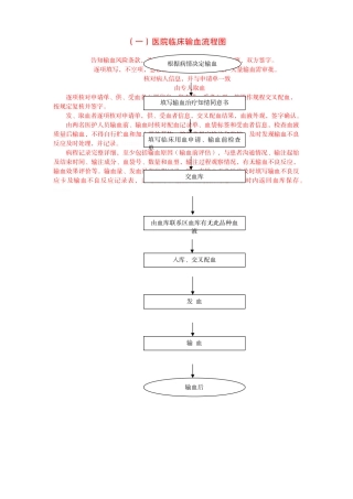 医院用血流程图
