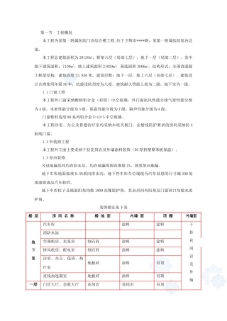 医院综合楼装饰装修施工方案