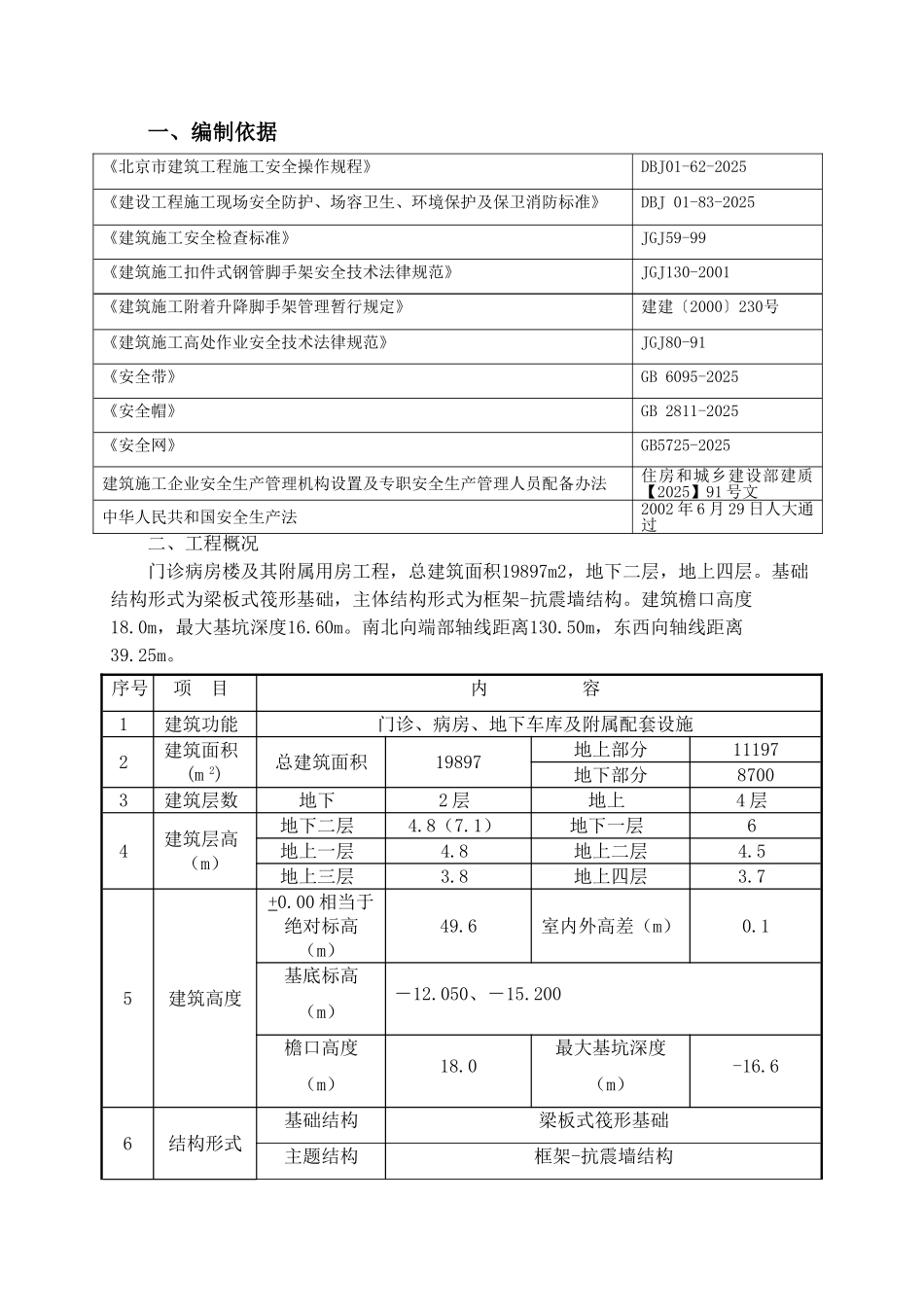 医院门诊楼安全防护施工方案_第2页