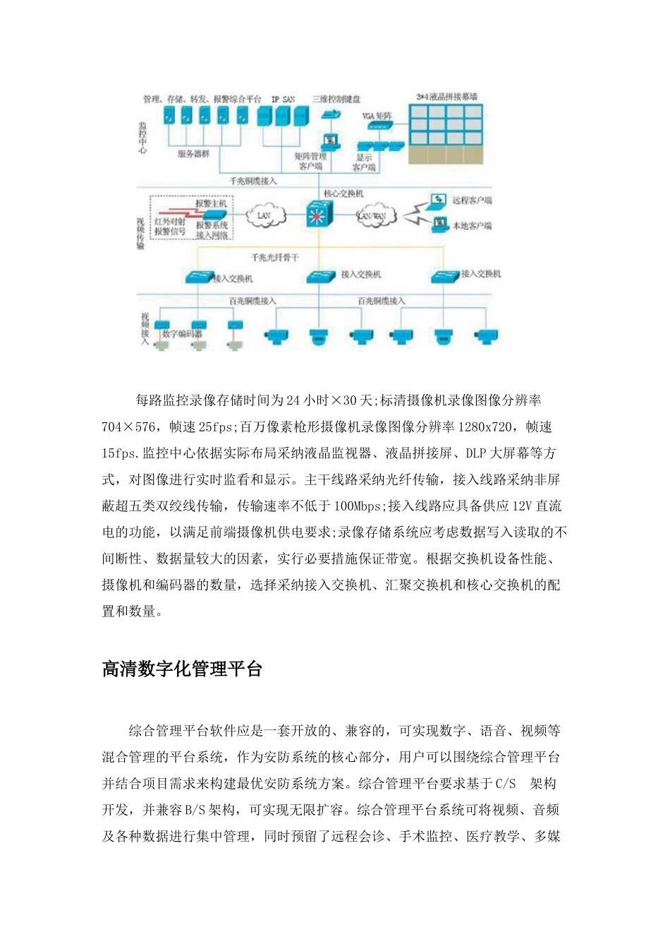 医院高清监控方案剖析_第2页