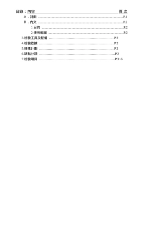 半成品检验规范