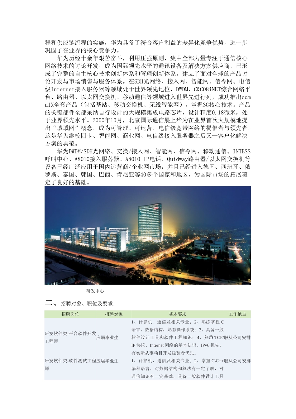 华为招聘计划书_第2页