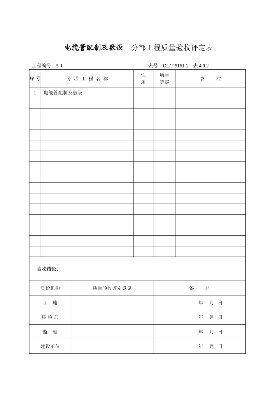 单位工程及电缆管配制敷设分部_第2页