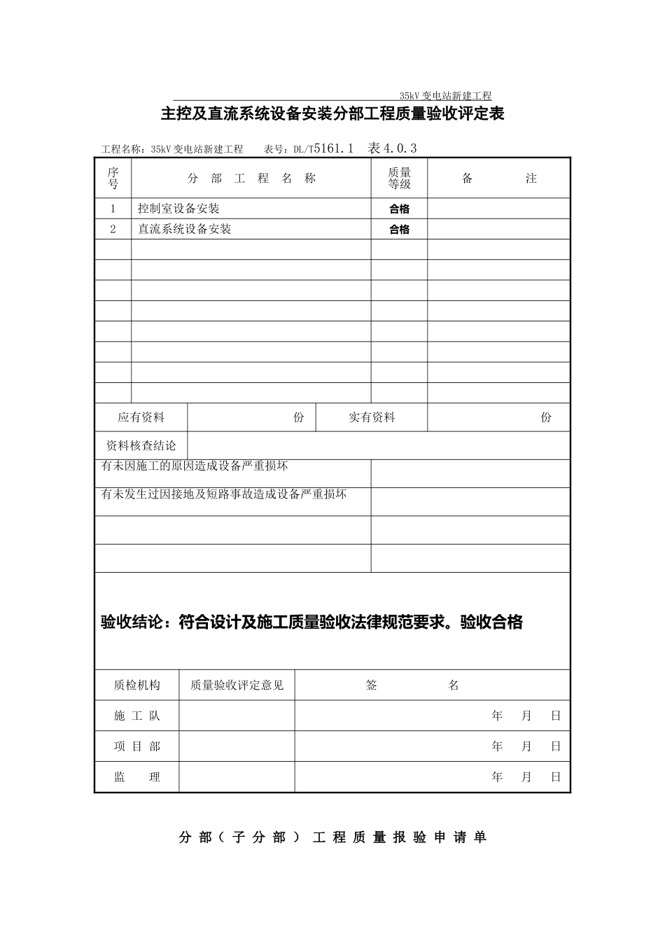 单位工程安装记录竣工资料三_第2页