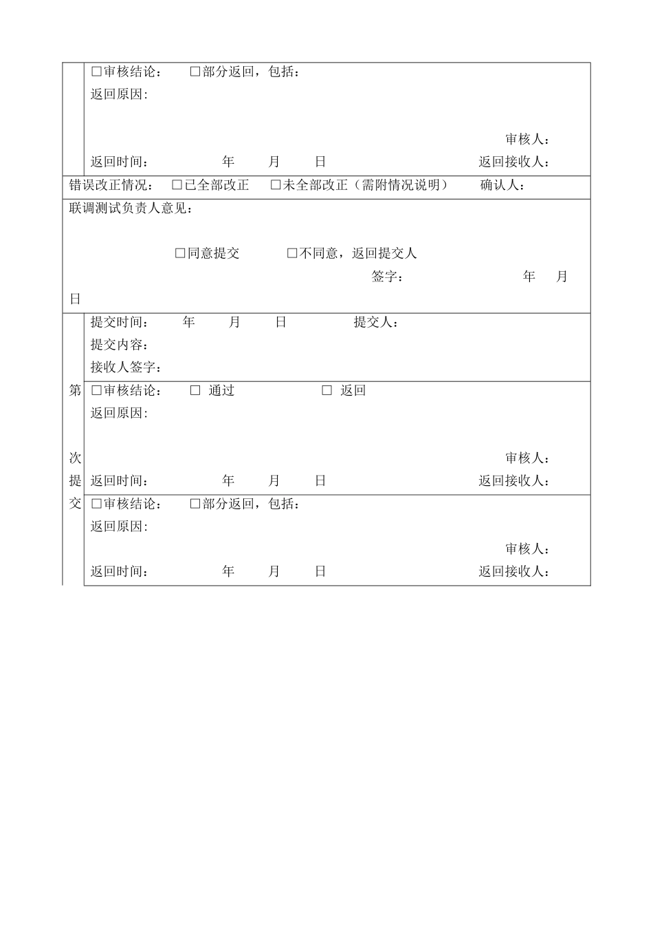 单元提交联调测试跟踪单_第2页