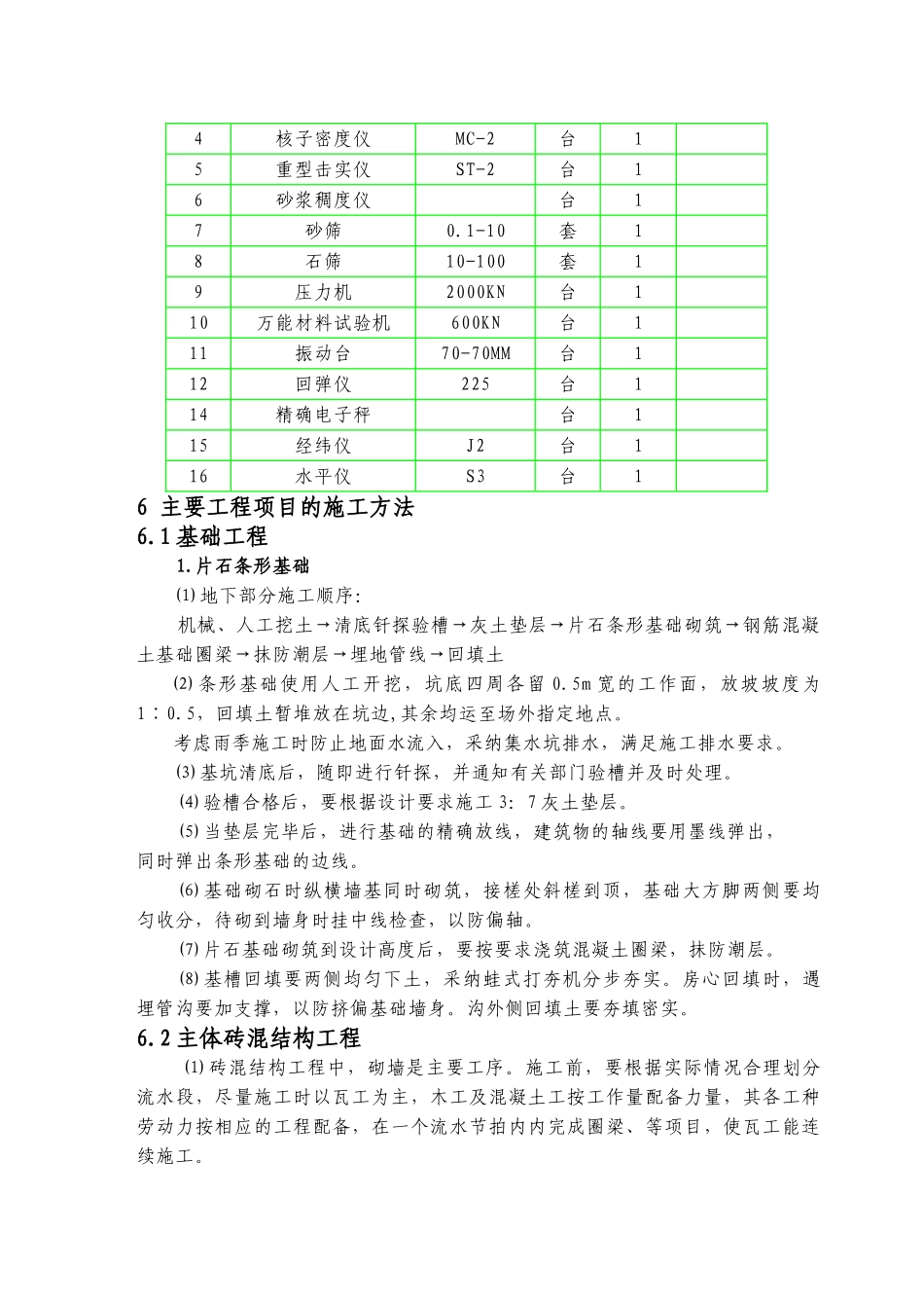 单层砖混房建施工组织设计_第3页