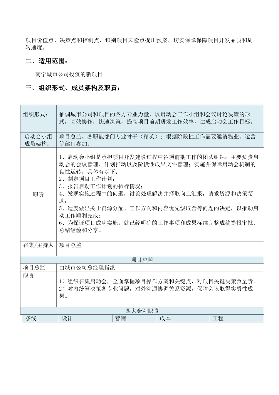 南宁公司新项目启动会管理规定_第2页