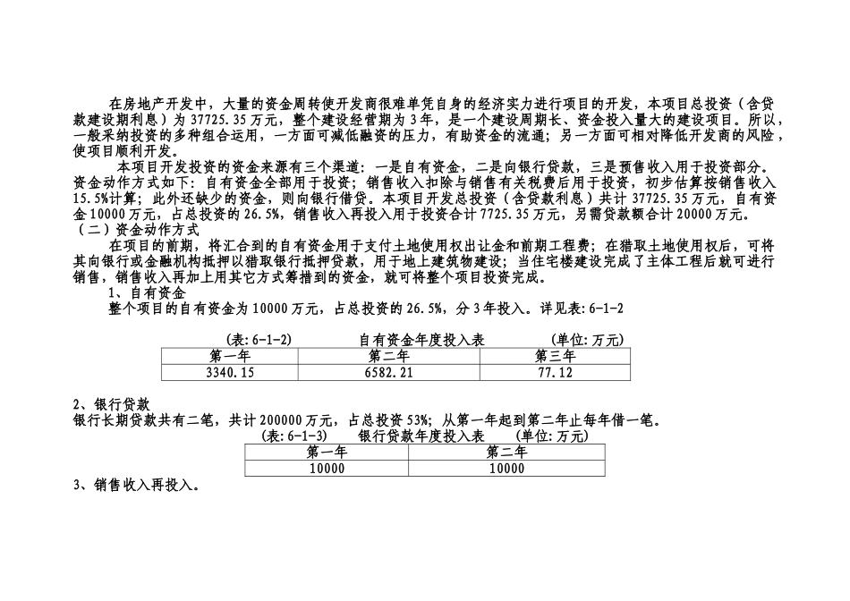 南宁市某高层住宅项目投资估算及资金筹措计划方案_第2页