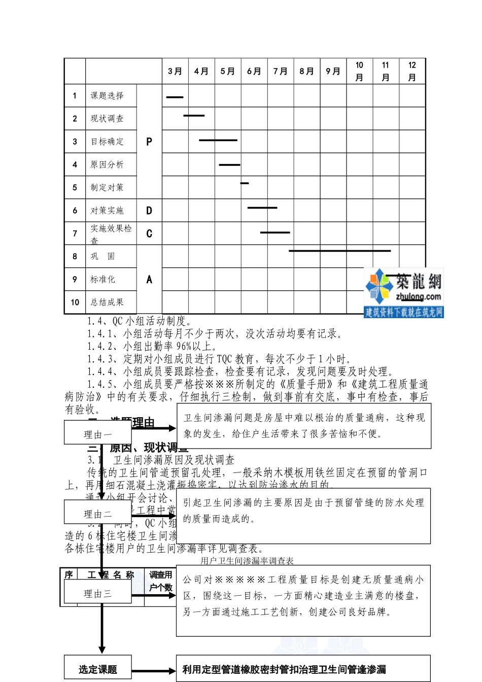 卫生间管道预留孔的防渗处理qc成果材料_第2页
