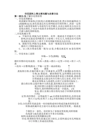印花方面得问题介绍