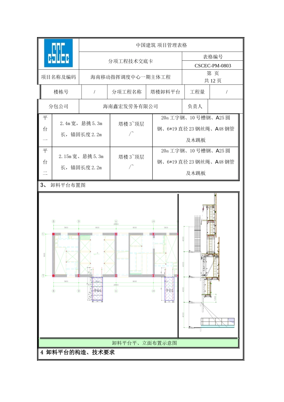 卸料平台技术交底_第2页