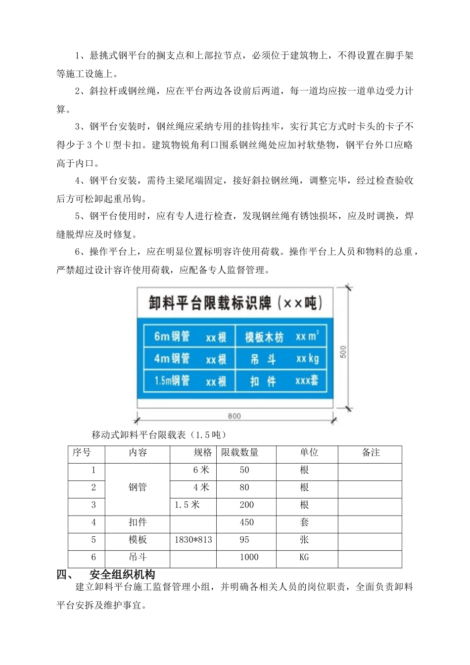 卸料平台搭设方案(I16工字钢)_第2页