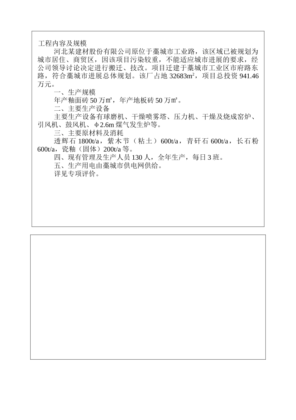 厂址搬迁、釉面砖技术改造项目环评报告表_第3页